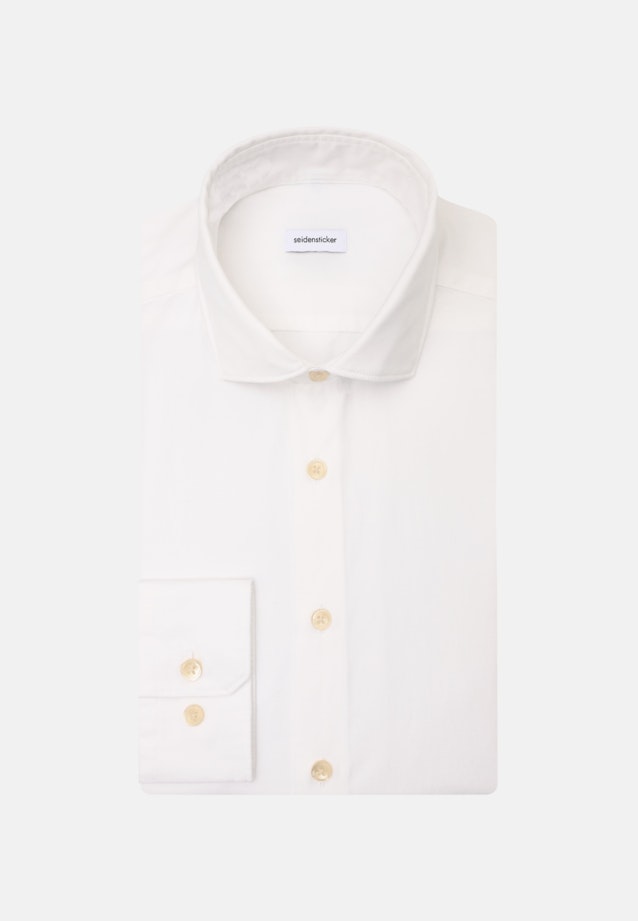 Regular Casual Hemd Uni in Blanc |  Seidensticker Onlineshop