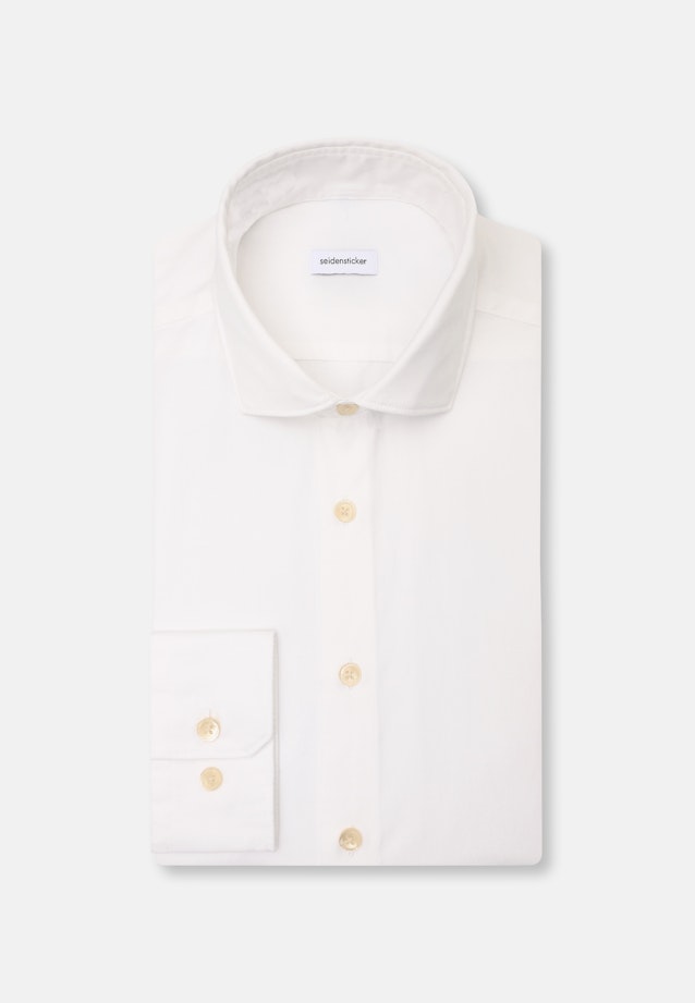 Regular Casual Hemd Uni in Weiß |  Seidensticker Onlineshop