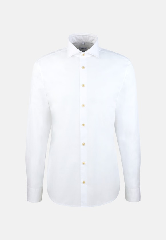 Regular Casual Hemd Uni in Blanc |  Seidensticker Onlineshop