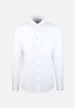 Regular Chemise décontractée Uni in Blanc |  Seidensticker Onlineshop
