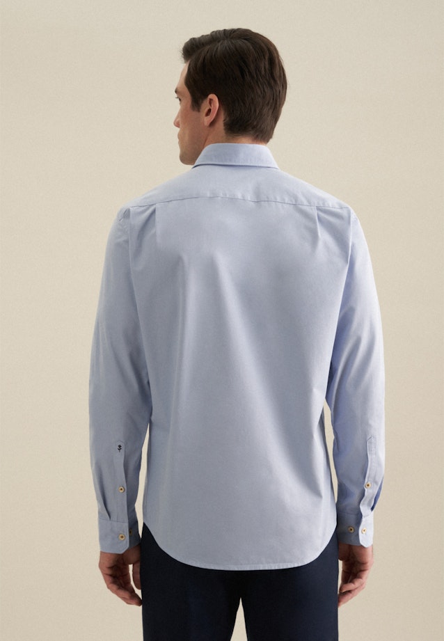 Chemise Décontractée Regular Manche Longue Sémi-Classique in Bleu Clair |  Seidensticker Onlineshop