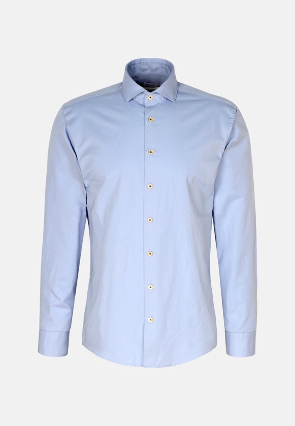 Chemise Décontractée Regular Manche Longue Sémi-Classique in Bleu Clair |  Seidensticker Onlineshop