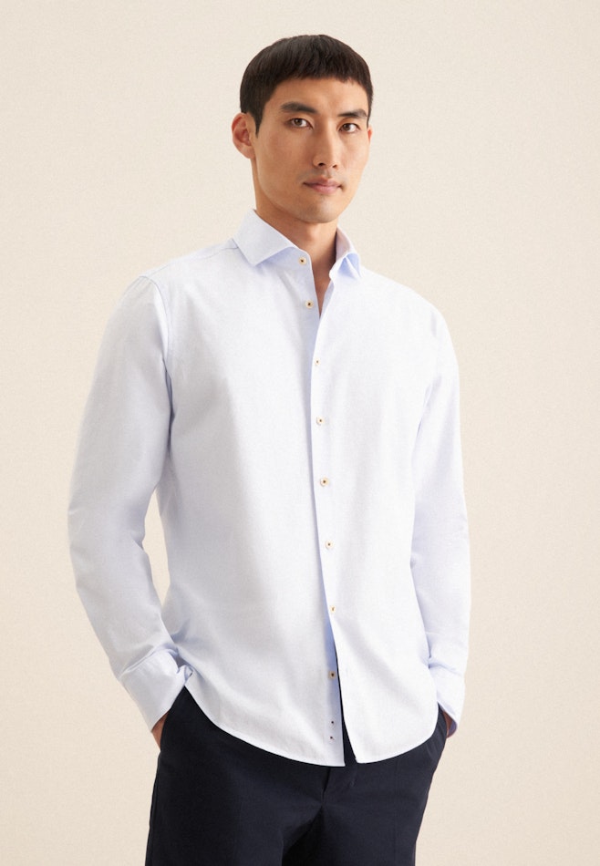 Regular Casual Hemd Uni in Hellblau | Seidensticker Onlineshop
