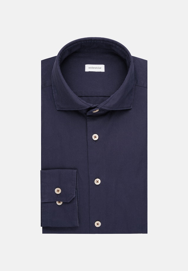 Chemise Décontractée Regular Manche Longue Sémi-Classique in Bleu Foncé |  Seidensticker Onlineshop