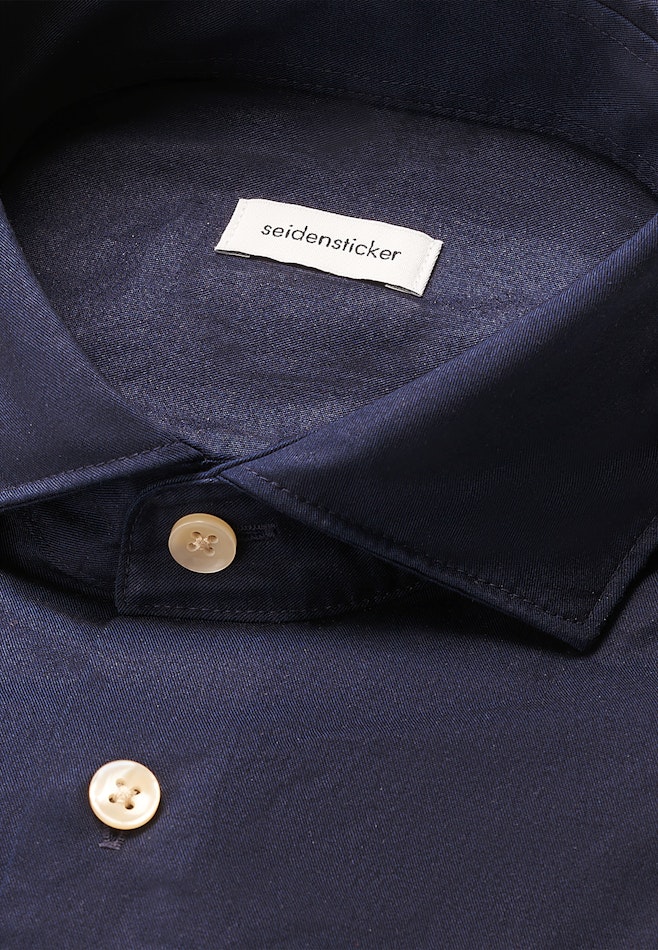 Regular Casual Hemd Uni in Dunkelblau | Seidensticker Onlineshop