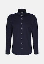 Chemise Décontractée Regular Manche Longue Sémi-Classique in Bleu Foncé |  Seidensticker Onlineshop