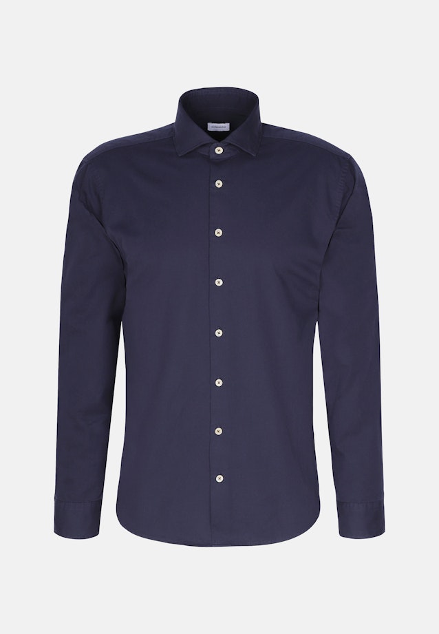 Regular Casual shirt Uni in Dark Blue |  Seidensticker Onlineshop