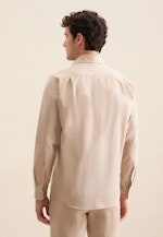 Regular Casual Hemd Uni in Beige |  Seidensticker Onlineshop