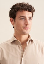 Regular Casual Hemd Uni in Beige |  Seidensticker Onlineshop