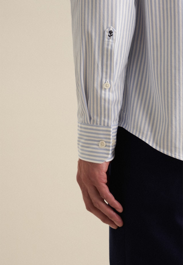 Twill Casual Hemd in Regular mit Button-Down-Kragen in Hellblau |  Seidensticker Onlineshop