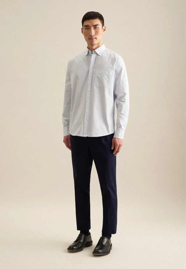 Regular Casual shirt Stripe in Light Blue |  Seidensticker Onlineshop