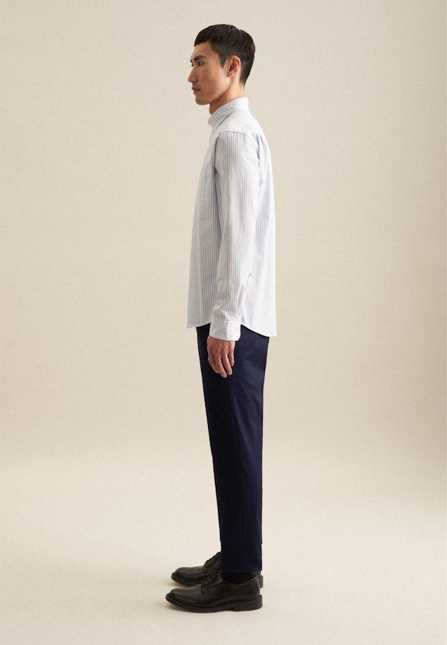 Regular Casual shirt Stripe in Light Blue |  Seidensticker Onlineshop