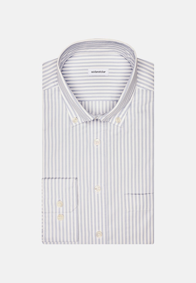 Chemise casual in Regular with Col Boutonné in Bleu Clair |  Seidensticker Onlineshop