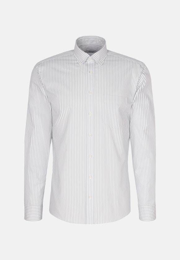 Twill Casual Hemd in Regular mit Button-Down-Kragen in Hellblau |  Seidensticker Onlineshop