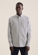 Twill Casual Hemd in Regular mit Button-Down-Kragen in Dunkelblau |  Seidensticker Onlineshop