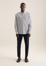 Twill Casual Hemd in Regular mit Button-Down-Kragen in Dunkelblau |  Seidensticker Onlineshop