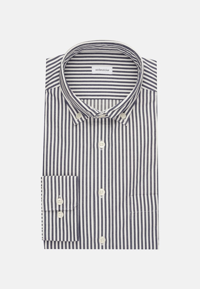 Casual overhemd in Regular with Button-Down-Kraag in Donkerblauw |  Seidensticker Onlineshop