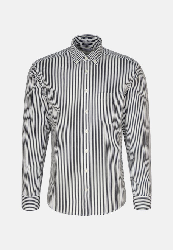 Chemise casual in Regular with Col Boutonné in Bleu Foncé |  Seidensticker Onlineshop