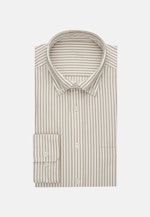 Chemise casual in Regular with Col Boutonné in Marron |  Seidensticker Onlineshop