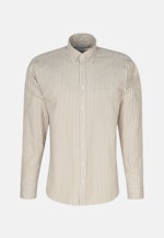 Twill Casual Hemd in Regular mit Button-Down-Kragen in Braun |  Seidensticker Onlineshop