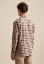 Flanell Casual Hemd in Regular mit Button-Down-Kragen in Braun |  Seidensticker Onlineshop