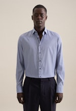 Chemise performance Slim Twill (sergé) Col Kent in Bleu Clair |  Seidensticker Onlineshop