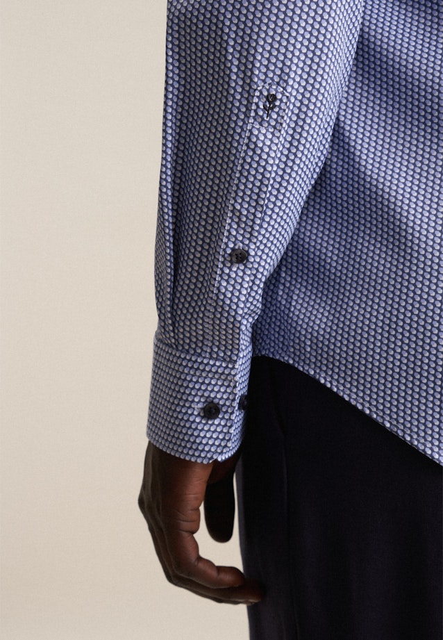 Chemise performance Slim Twill (sergé) Col Kent in Bleu Clair |  Seidensticker Onlineshop