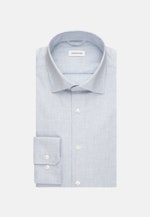 Chemise en flanelle Slim Flanelle Col Kent in Bleu Clair |  Seidensticker Onlineshop