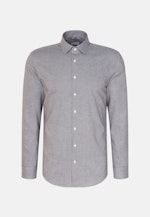 Chemise en flanelle Slim Flanelle Col Kent in Bleu Foncé |  Seidensticker Onlineshop