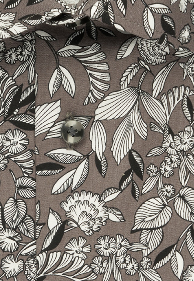 Shaped Business Hemd Druck in Grau |  Seidensticker Onlineshop