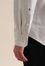 Slim Flanellhemd Streifen in Grau |  Seidensticker Onlineshop