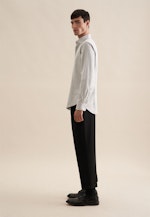 Slim Flanellhemd Streifen in Grau |  Seidensticker Onlineshop