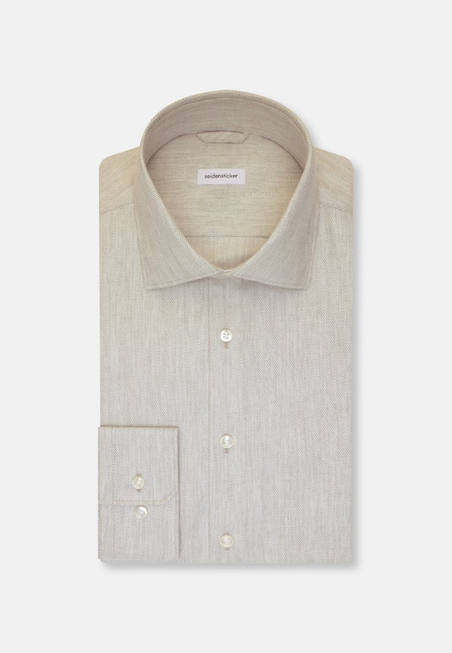 Slim Flanellhemd Streifen in Grau |  Seidensticker Onlineshop