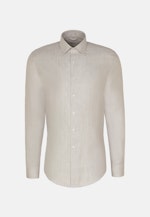 Chemise en flanelle Slim Fil à fil Col Kent in Gris |  Seidensticker Onlineshop