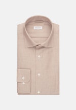 Chemise en flanelle Slim Fil à fil Col Kent in Marron |  Seidensticker Onlineshop