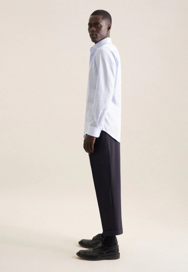 Shaped Business shirt Stripes in Light Blue |  Seidensticker Onlineshop
