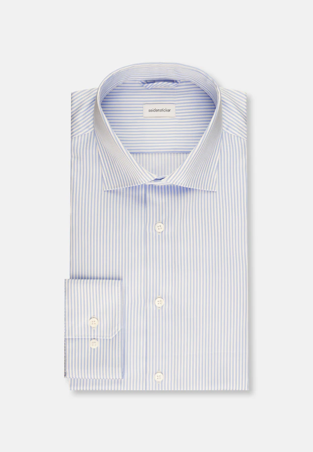 Shaped Business shirt Stripes in Light Blue |  Seidensticker Onlineshop