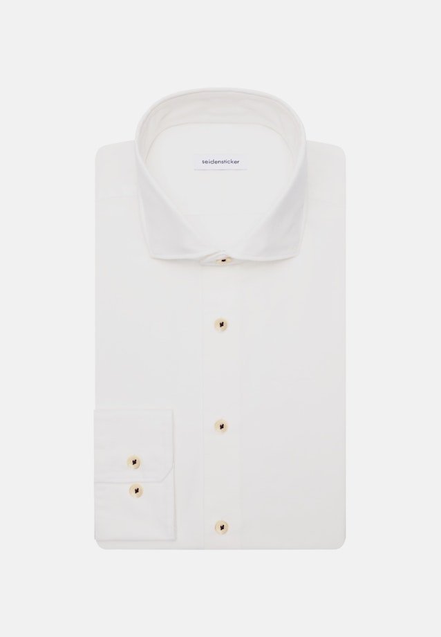 Chemise Décontractée Slim Manche Longue Sémi-Classique in Ecru |  Seidensticker Onlineshop