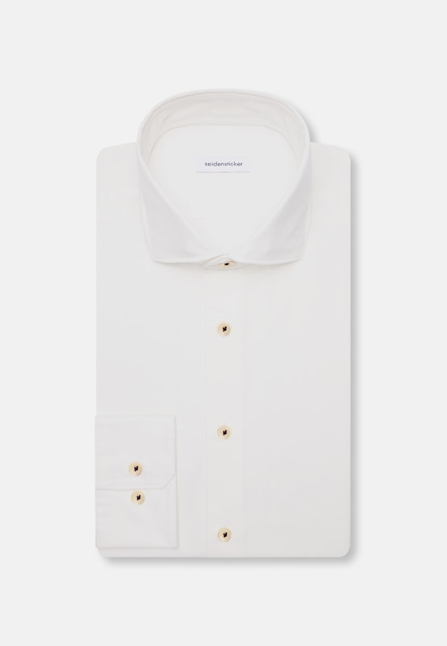 Slim Casual shirt Uni in Ecru |  Seidensticker Onlineshop