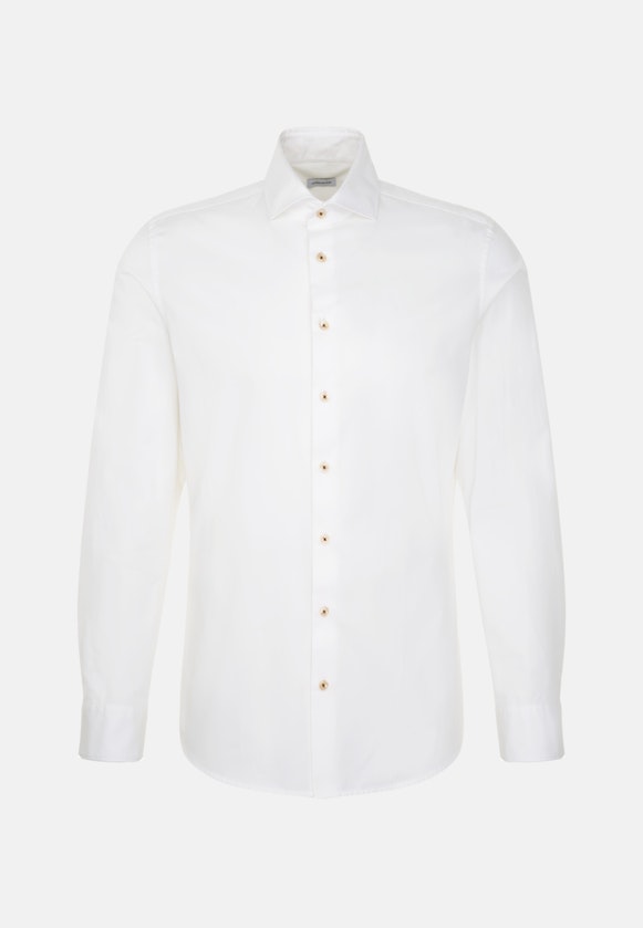 Slim Casual shirt Uni in Ecru |  Seidensticker Onlineshop