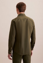 Slim Chemise décontractée Uni in Vert |  Seidensticker Onlineshop