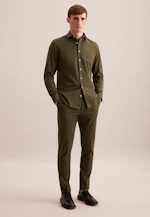 Slim Casual shirt Uni in Green |  Seidensticker Onlineshop