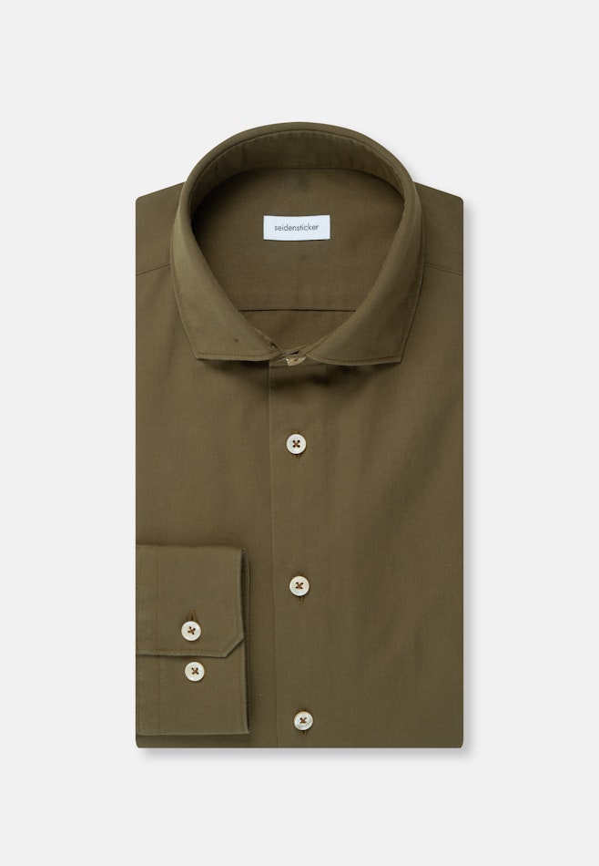 Slim Chemise décontractée Uni dans Vert | Boutique en ligne Seidensticker