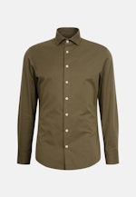 Slim Chemise décontractée Uni in Vert |  Seidensticker Onlineshop