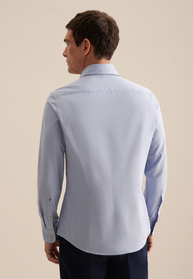 Slim Chemise décontractée Uni in Hellblau |  Seidensticker Onlineshop