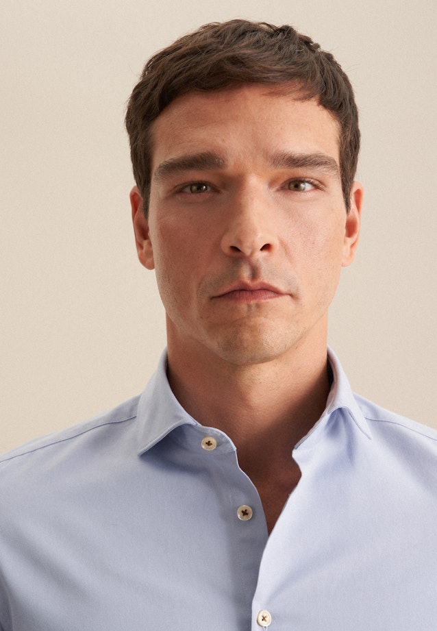 Slim Casual Hemd Uni in Hellblau |  Seidensticker Onlineshop