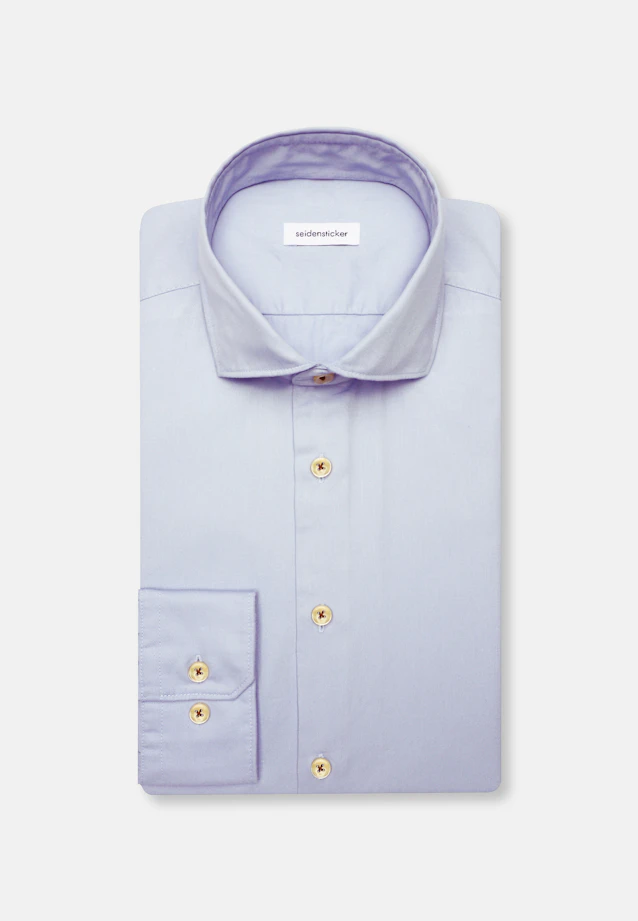 Slim Chemise décontractée Uni in Hellblau |  Seidensticker Onlineshop