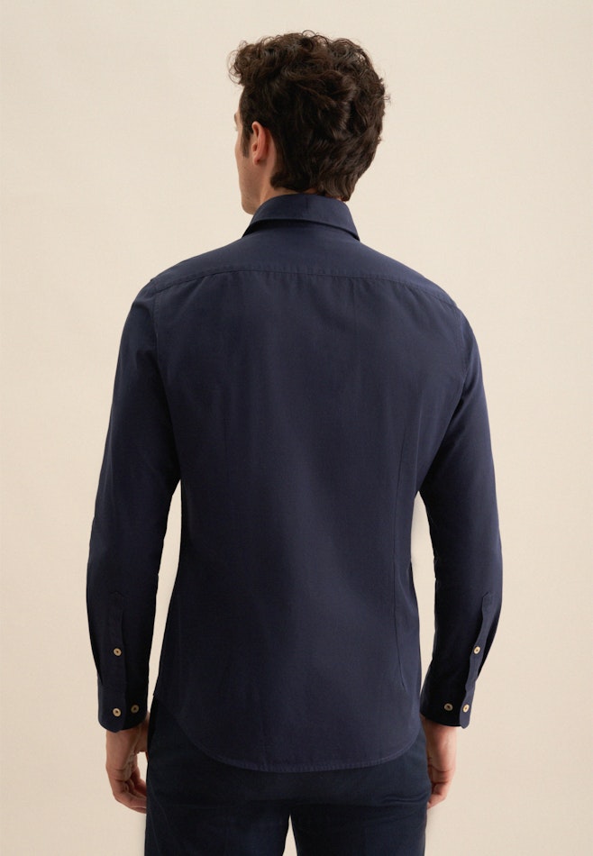 Slim Casual shirt Uni in Dark Blue | Seidensticker online shop