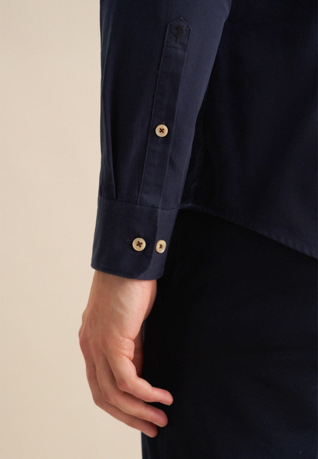 Chemise Décontractée Slim Manche Longue Sémi-Classique in Bleu Foncé |  Seidensticker Onlineshop