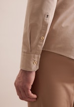 Slim Casual Hemd Uni in Beige |  Seidensticker Onlineshop